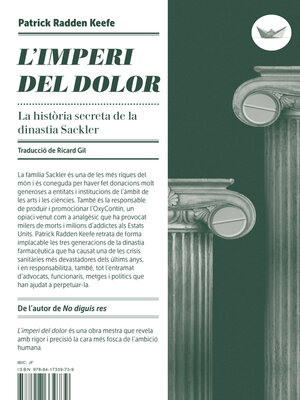cover image of L'imperi del dolor